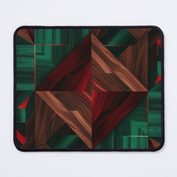 Item preview, Verdant Prism – Geometric Minimalist Abstract in Forest Tones designed and sold by Harmonic_Layers.