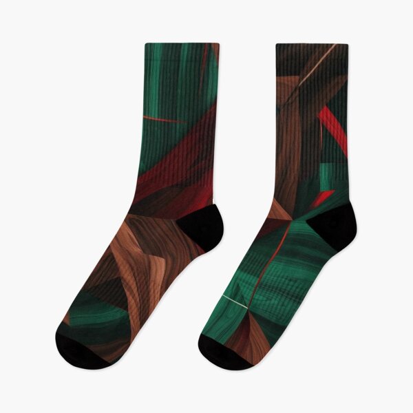 Item preview, Verdant Prism – Geometric Minimalist Abstract in Forest Tones designed and sold by Harmonic_Layers.