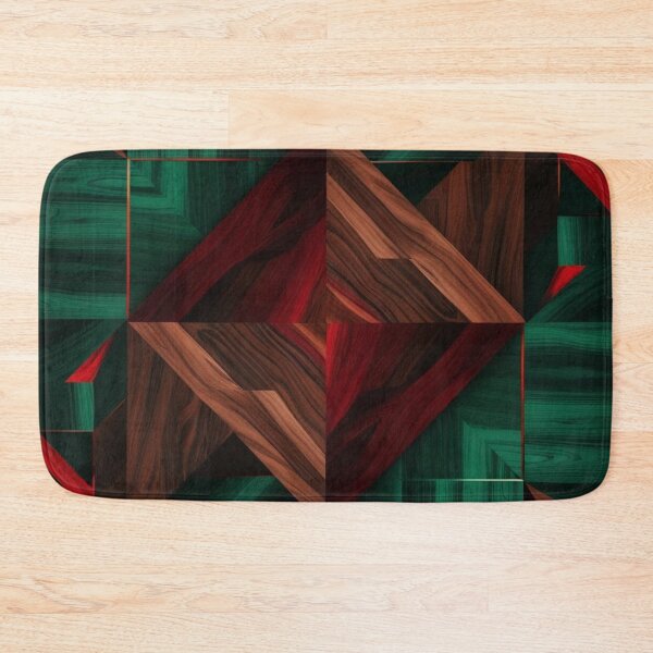 Item preview, Verdant Prism – Geometric Minimalist Abstract in Forest Tones designed and sold by Harmonic_Layers.