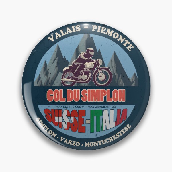 Item preview, Col Du Simplon Vintage Badge, Suisse Italia designed and sold by Wanderful-roads.