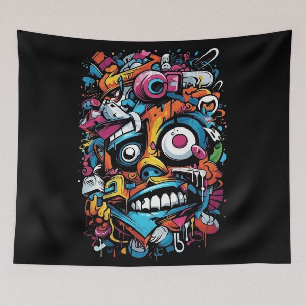 Item preview, Colorful Skull designed and sold by GraphicMondaze.