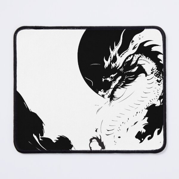 Item preview, Expressive ink texture, this dragon illustration contrasts sharp edges and soft zen tones designed and sold by zephstudoartist.