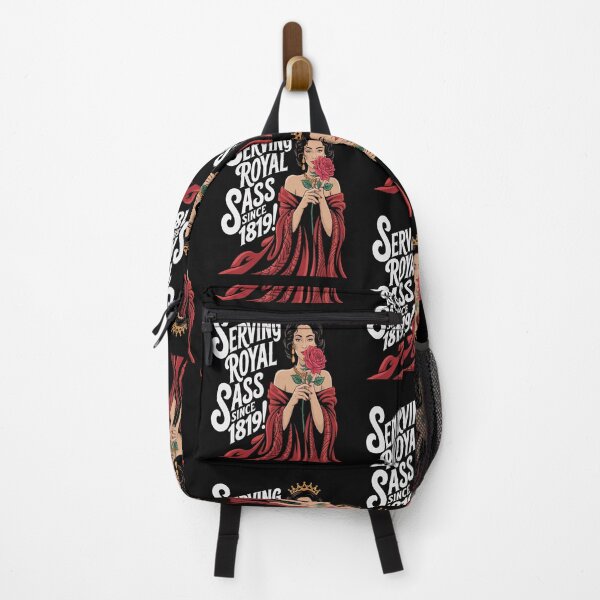 Item preview, Serving Royal Sass Since 1819: Bold Queen with Rose – Victoria Day & Canadian Royal Holiday designed and sold by InspiredCreatives.