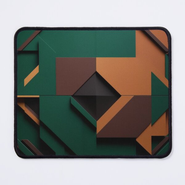Item preview, Shadow Grove – Layered Geometric Abstract in Earthy Forest Hues designed and sold by Harmonic_Layers.