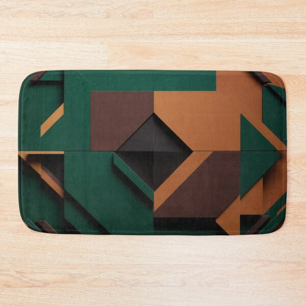 Item preview, Shadow Grove – Layered Geometric Abstract in Earthy Forest Hues designed and sold by Harmonic_Layers.