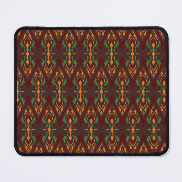Item preview, Thai Sacred Flame Pattern – Traditional Kanok Design in Earthy Orange and Green designed and sold by Mondee Shop.