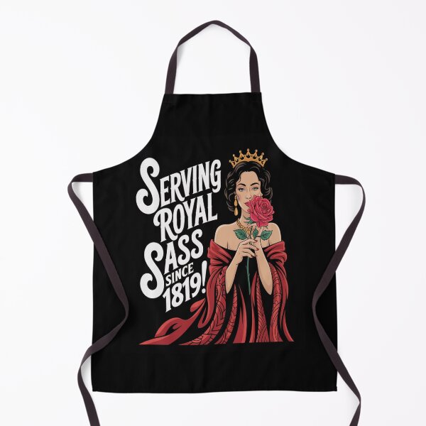 Item preview, Serving Royal Sass Since 1819: Bold Queen with Rose – Victoria Day & Canadian Royal Holiday designed and sold by InspiredCreatives.