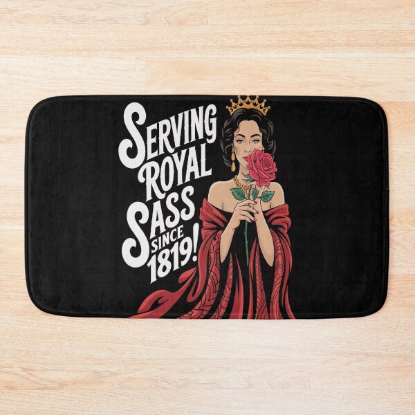 Item preview, Serving Royal Sass Since 1819: Bold Queen with Rose – Victoria Day & Canadian Royal Holiday  designed and sold by InspiredCreatives.