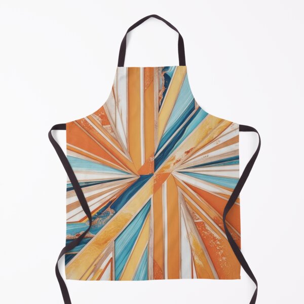 Item preview, Coastal Burst – Abstract Geometry in Sunlit Beach Tones and Ocean Blues designed and sold by Harmonic_Layers.