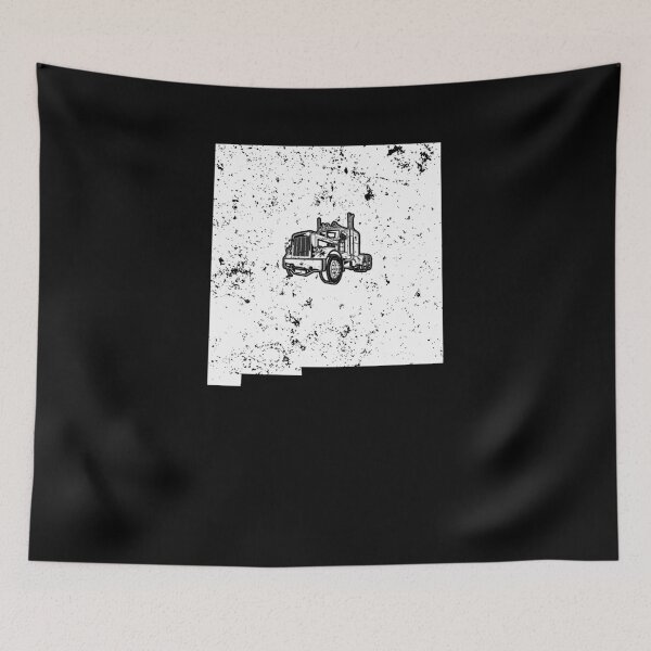 Artikelvorschau, New Mexiko Long Haul Trucker Shirts 18 Wheeler Trucks Shirt entworfen und verkauft von shoppzee.