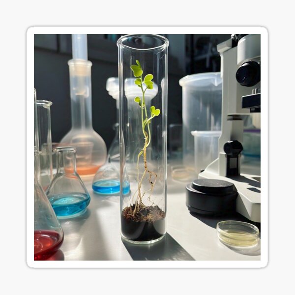 Nature Meets Science: Sprouting in Glass Sticker