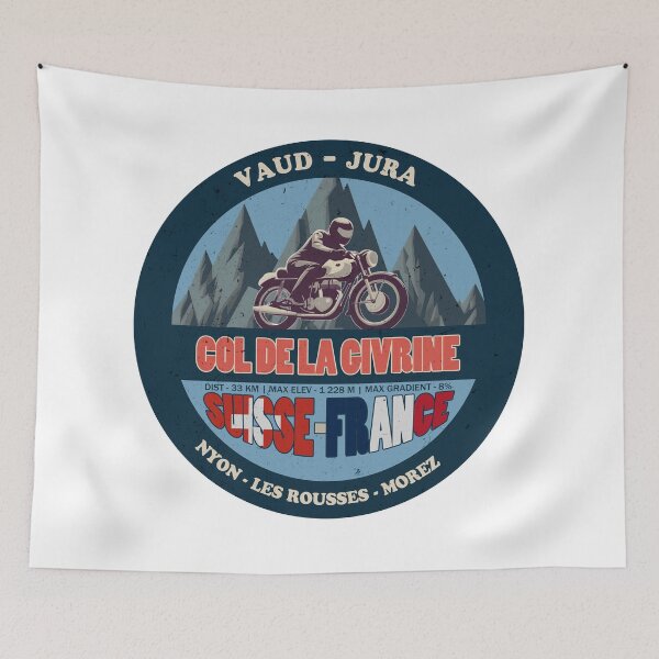 Item preview, Col De La Givrine Vintage Badge, Suisse France designed and sold by Wanderful-roads.