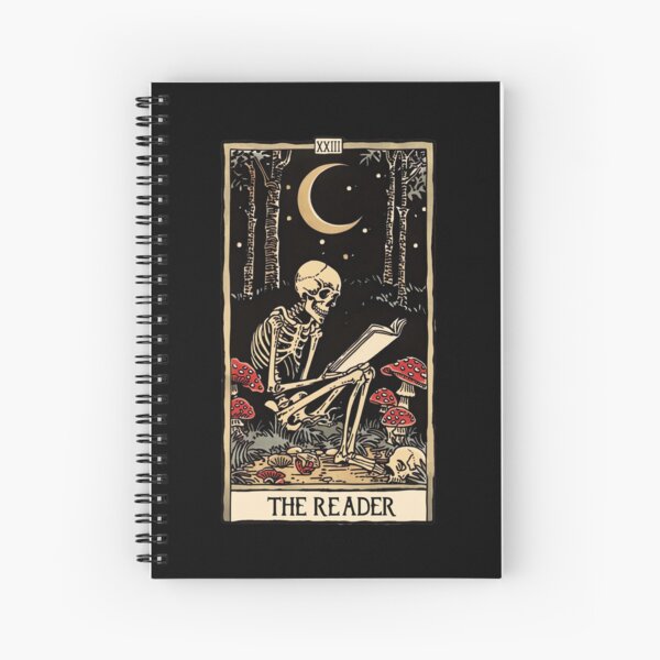 Item preview, The Reader antique tarot cartomancy - skull and mushrooms with moon designed and sold by Fantasy Cache.