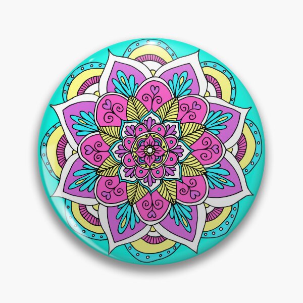 Item preview, Pastel Flower Mandala designed and sold by Julie Erin Designs.