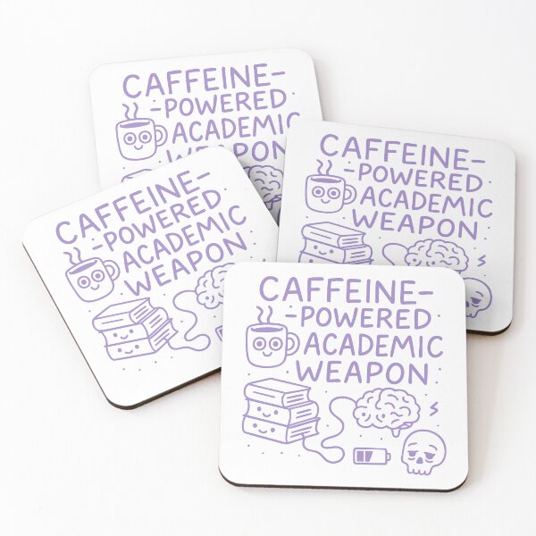Item preview, Caffeine-Powered Academic Weapon designed and sold by TeeLabDesign.