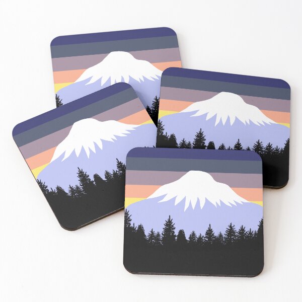 Item preview, Retro Sunset Pacific Northwest Forest designed and sold by Julie Erin Designs.