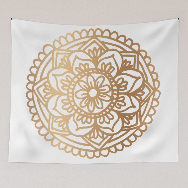 Item preview, Luxe Gold Mandala Flower designed and sold by Julie Erin Designs.