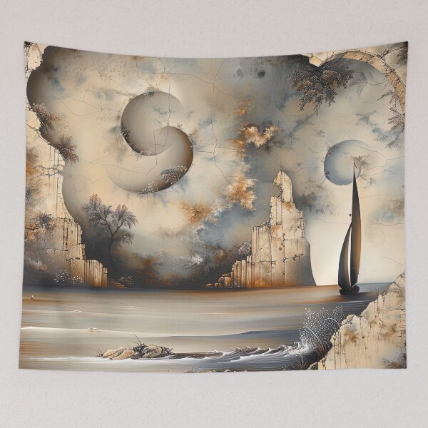 Item preview, Ephemeral Shores: Whispers of a Distant Voyage designed and sold by bloorose.