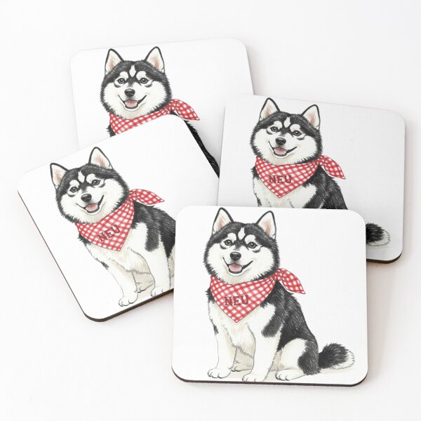 Item preview, NEU Husky with Bandana designed and sold by grayolivia-.