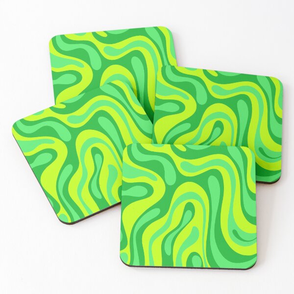 Item preview, Abstract and modern green liquid pattern designed and sold by Jenny Rattina.