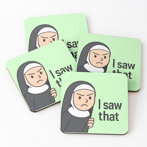 Item preview, cartoon nun i saw that jesus meme designed and sold by TSQ.