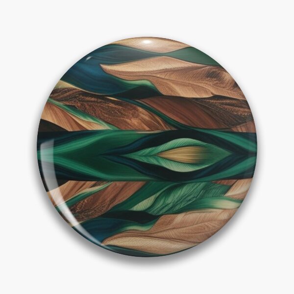 Item preview, Verdant Pulse – Abstract Feathered Pattern in Forest Hues designed and sold by Harmonic_Layers.