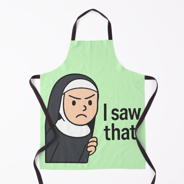 Item preview, cartoon nun i saw that jesus meme designed and sold by TSQ.