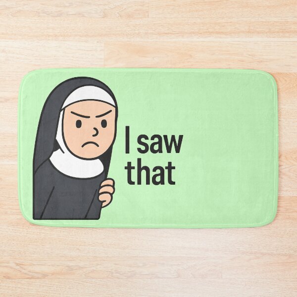 Item preview, cartoon nun i saw that jesus meme designed and sold by TSQ.