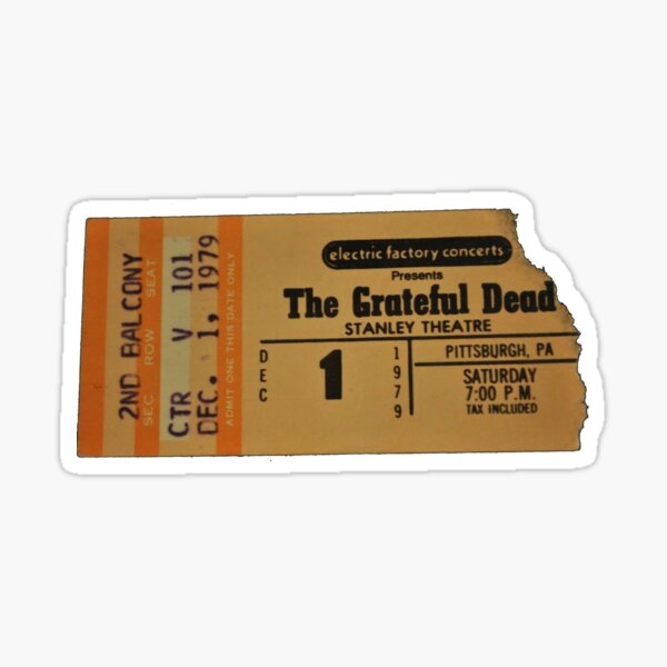 Artikel-Vorschau von Ungültiger Ticketabschnitt – 12.01.79 – Stanley Theater – Pittsburgh, PA, designt und verkauft von vossfish.