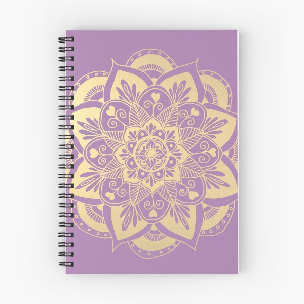 Item preview, Purple and Gold Flower Mandala designed and sold by Julie Erin Designs.