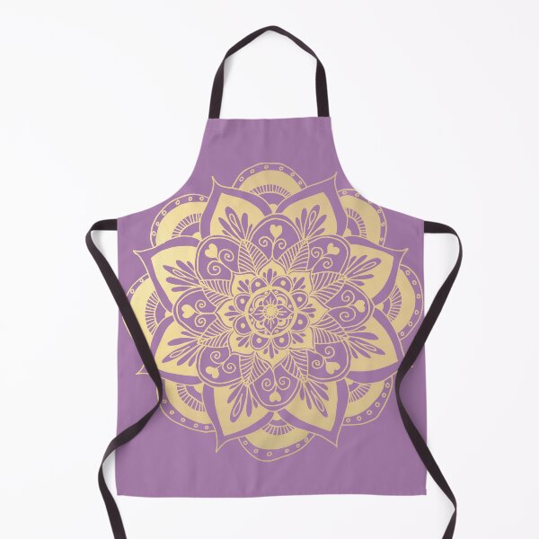 Item preview, Purple and Gold Flower Mandala designed and sold by Julie Erin Designs.