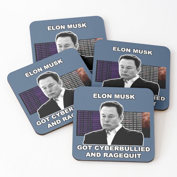 Item preview, Elon Musk Got Cyberbullied and Ragequit designed and sold by KrudeKraft.