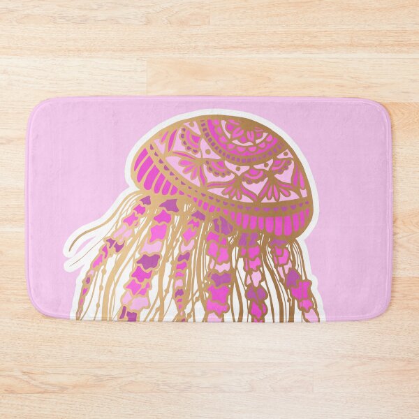 Item preview, Pink and Gold Jellyfish Mandala designed and sold by Julie Erin Designs.