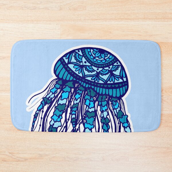 Item preview, Blue Jellyfish Mandala designed and sold by Julie Erin Designs.