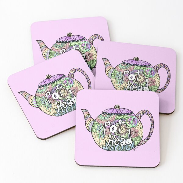 Item preview, Pot Head Tea Pot Pastel designed and sold by Julie Erin Designs.