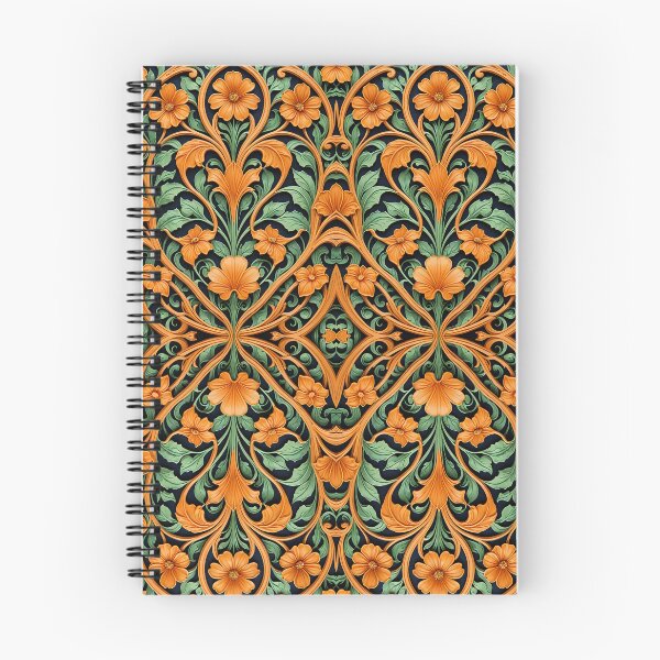 Item preview, Art Nouveau Orange Floral Pattern designed and sold by TheLemonPrince.