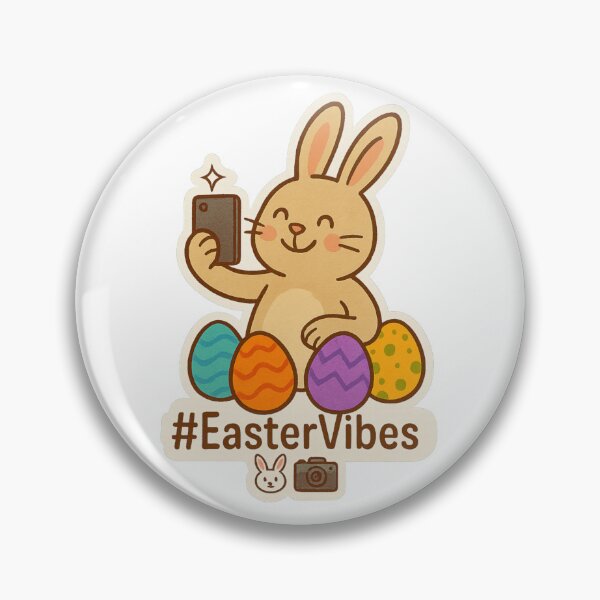 Item preview, Cute Selfie Bunny with Easter Eggs – #EasterVibes T-Shirt designed and sold by McZerrill.