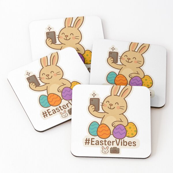 Item preview, Cute Selfie Bunny with Easter Eggs – #EasterVibes T-Shirt designed and sold by McZerrill.