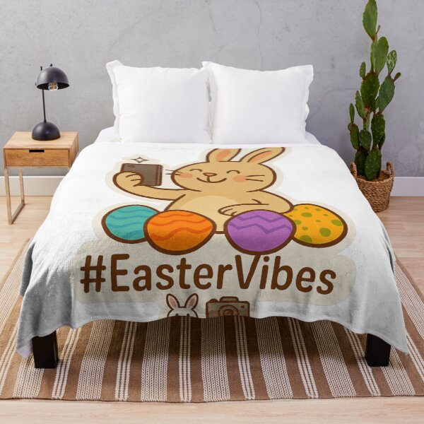 Item preview, Cute Selfie Bunny with Easter Eggs – #EasterVibes T-Shirt designed and sold by McZerrill.