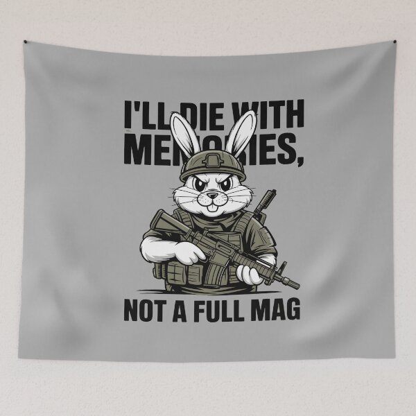 Item preview, Bunny I'll Die With Memories, Not A Full Mag designed and sold by PeteLawliiet.