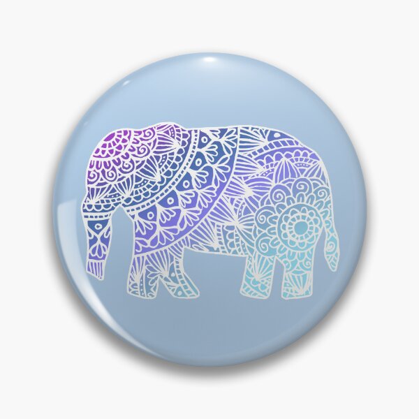 Item preview, Cute Blue Mandala Elephant designed and sold by Julie Erin Designs.