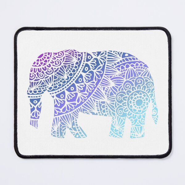 Item preview, Cute Blue Mandala Elephant designed and sold by Julie Erin Designs.