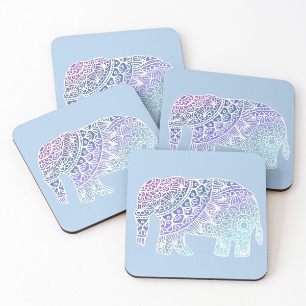 Item preview, Cute Blue Mandala Elephant designed and sold by Julie Erin Designs.