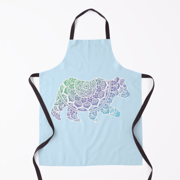Item preview, Cool Blue Mandala Bear designed and sold by Julie Erin Designs.