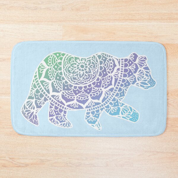 Item preview, Cool Blue Mandala Bear designed and sold by Julie Erin Designs.