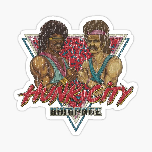 Vista previa del artículo con la obra «Alboroto en la ciudad de Hunk 1989», diseñado y vendido por AstroZombie6669.