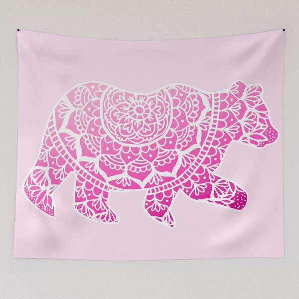 Item preview, Pink Mandala Bear designed and sold by Julie Erin Designs.