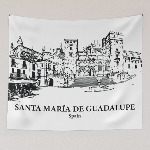 Item preview, Santa María de Guadalupe - Spain designed and sold by Lakeric Cityscapes.