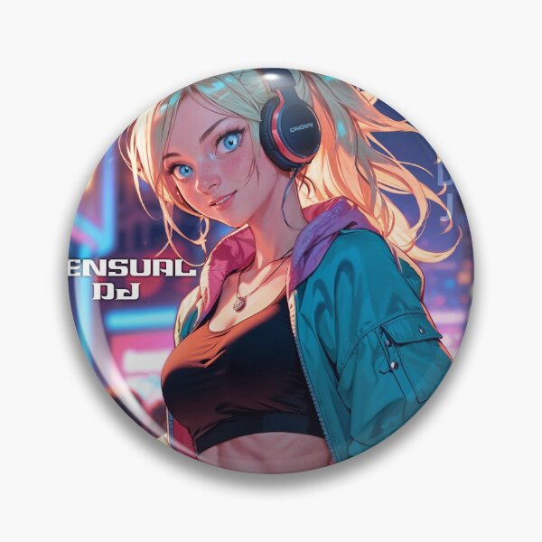 Item preview, Cute anime girl DJ designed and sold by anime-black.