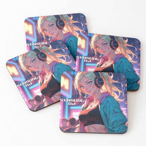 Item preview, Cute anime girl DJ designed and sold by anime-black.